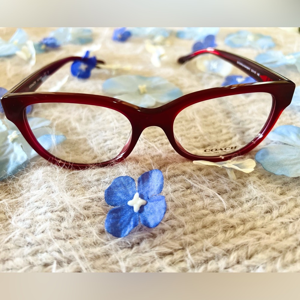 Coach Red Eyeglasses - Picture 3 of 8